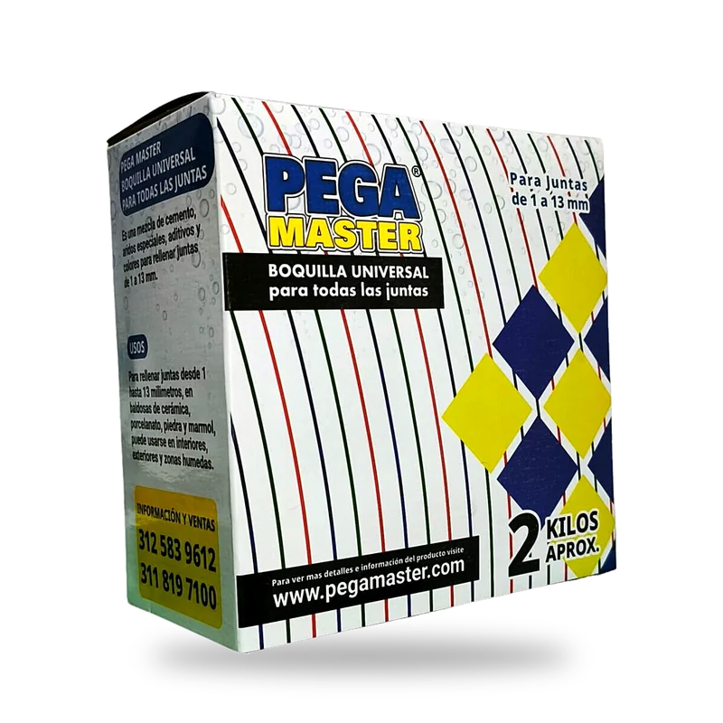 Caja de Boquilla Universal PEGAMASTER para juntas de 1 a 13 mm, 2 kg
