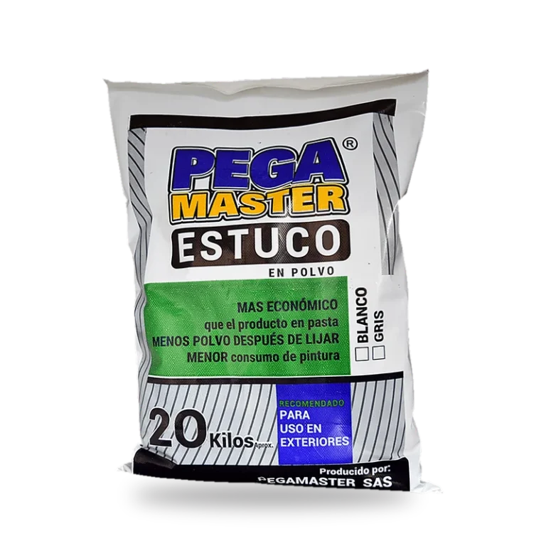 Bulto de estuco en polvo para exteriores PEGAMASTER de 20 kg