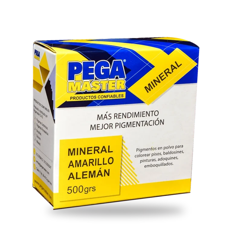 Caja de Mineral amarillo alemán PEGAMASTER de 500 g
