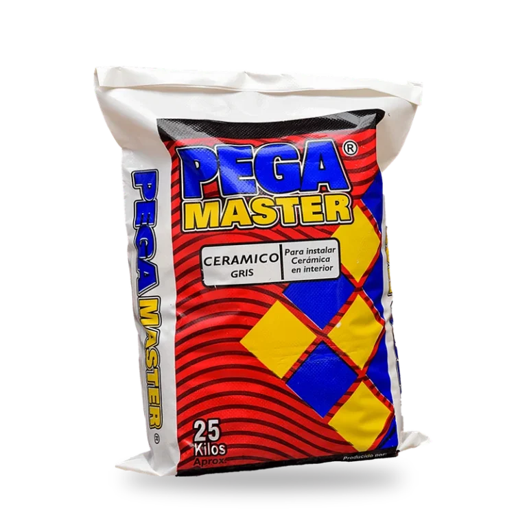 Bulto de pegante cerámico gris PEGAMASTER de 25 kg