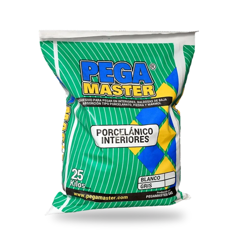 Bulto de pegante Porcelánico interiores PEGAMASTER de 25 kg